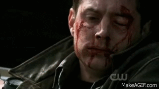 Supernatural 5x22 - Lucifer Beats Dean To A Bloody Pulp on Make a GIF