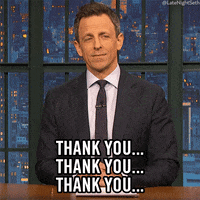 Seth Meyers Thank You GIF by Late Night with Seth Meyers