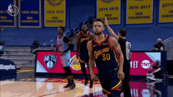 Golden State Warriors Pointing GIF by NBA