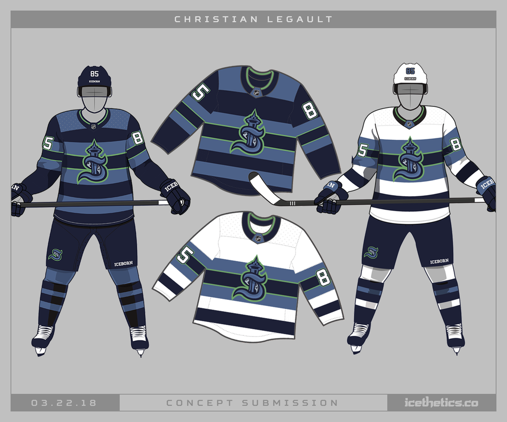 Hockey fans are going to love this beautiful Seattle Kraken third jersey  concept - Article - Bardown