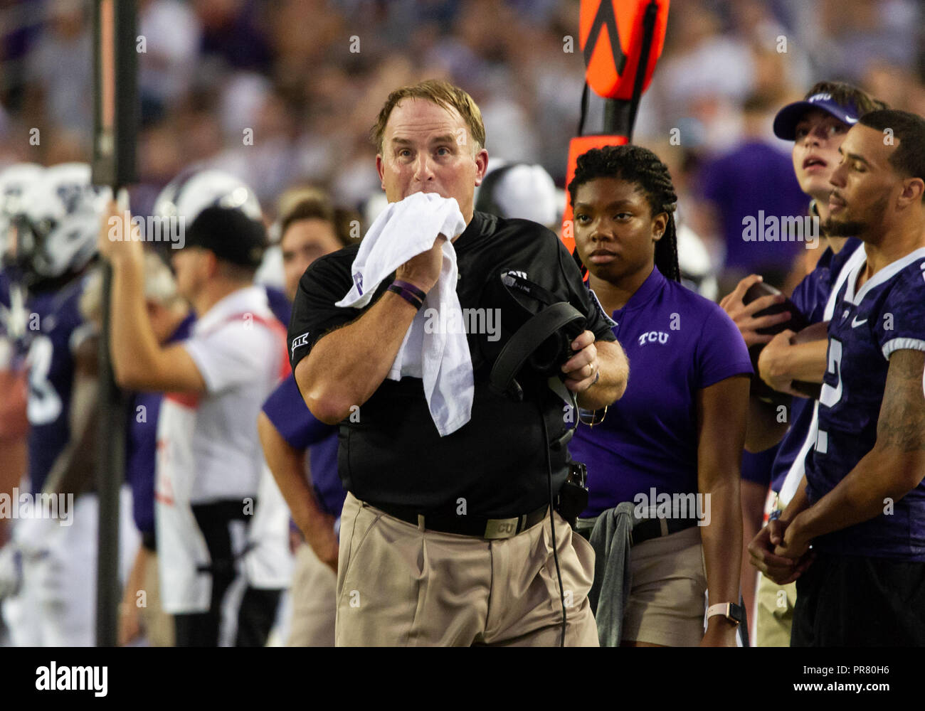 waco-texas-usa-29th-sep-2018-tcu-horned-frogs-head-coach-gary-patterson-wipes-sweat-off-his-face-during-the-1st-half-of-the-ncaa-football-game-between-the-iowa-state-cyclones-and-the-tcu-horned-frogs-at-amon-g-carter-in-waco-texas-matthew-lynchcsmalamy-live-news-PR80H6.jpg