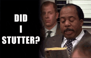 the office stutter GIF