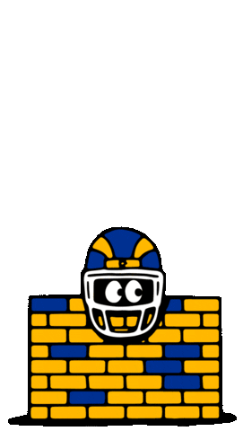 Football Touchdown Sticker by Los Angeles Rams for iOS & Android | GIPHY
